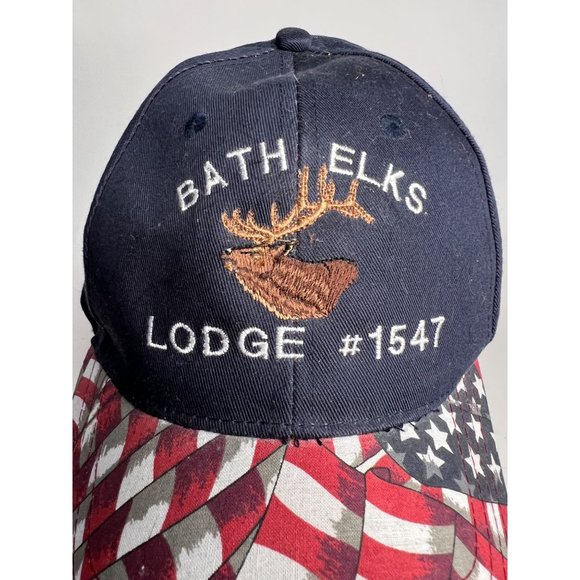 Luna Pier Bath NY Elks Lodge Cap  OS Adjustable Blue - Picture 2 of 13